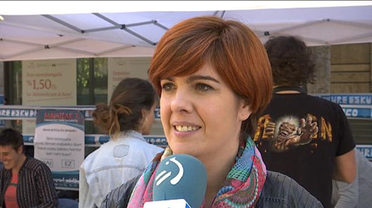 Foto de archivo de Nezkutz Rodríguez, candidata del sector anticapitalista de Podemos Euskadi
