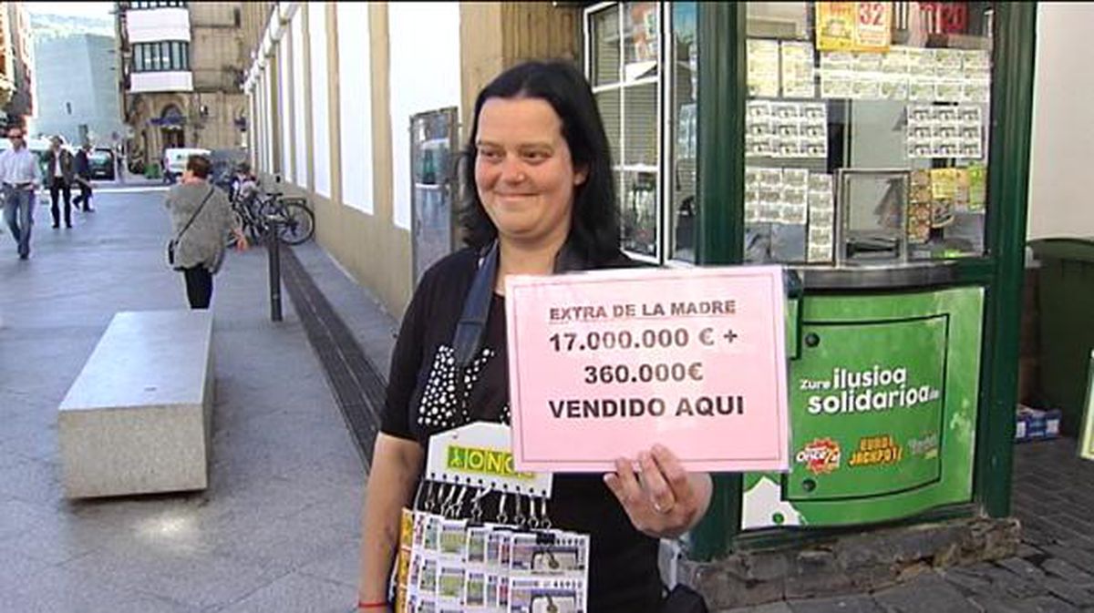 El sorteo del Día de la Madre deja 17 millones de euros en San Sebastián. Foto: EiTB
