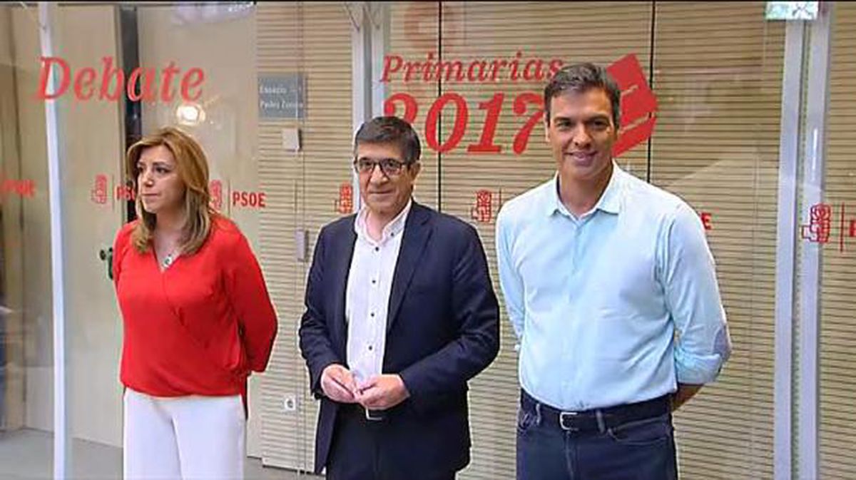 PSOE zuzentzeko hiru hautagaien eztabaida. EiTB