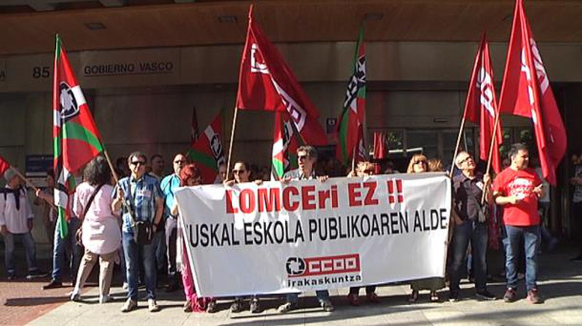 Los sindicatos cifran la huelga en un 80% y el Gobierno Vasco en un 43%
