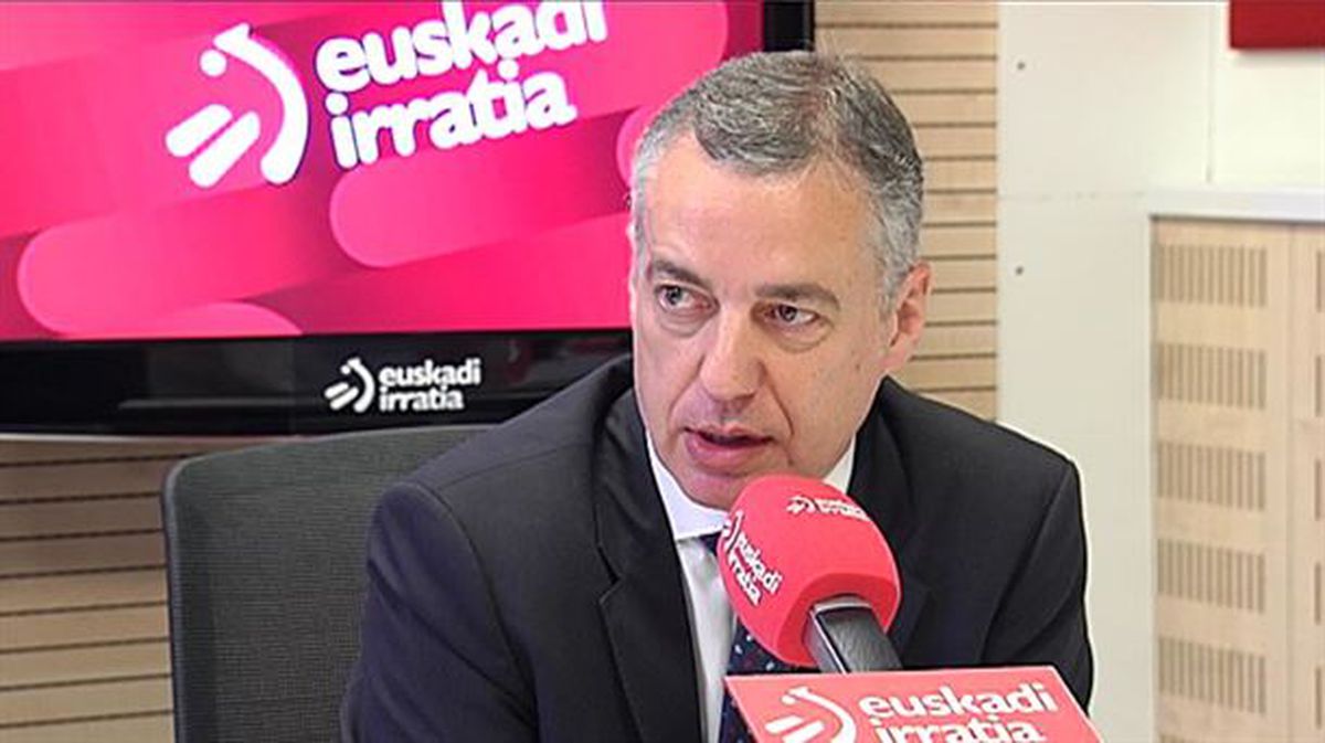 El lehendakari en la entrevista realizada en Euskadi Irratia. Foto: EiTB