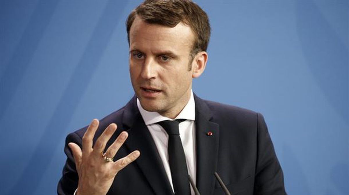 Emmanuel Macron Frantziako presidentea. Artxiboko argazkia: EFE
