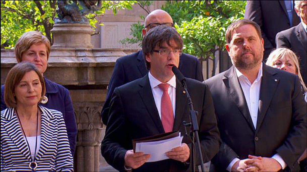 Puigdemontek urriaren 1erako deitu du independentziaren erreferenduma