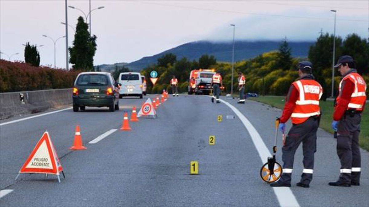Accidente en Tajonar. Foto: Policía Foral de Navarra