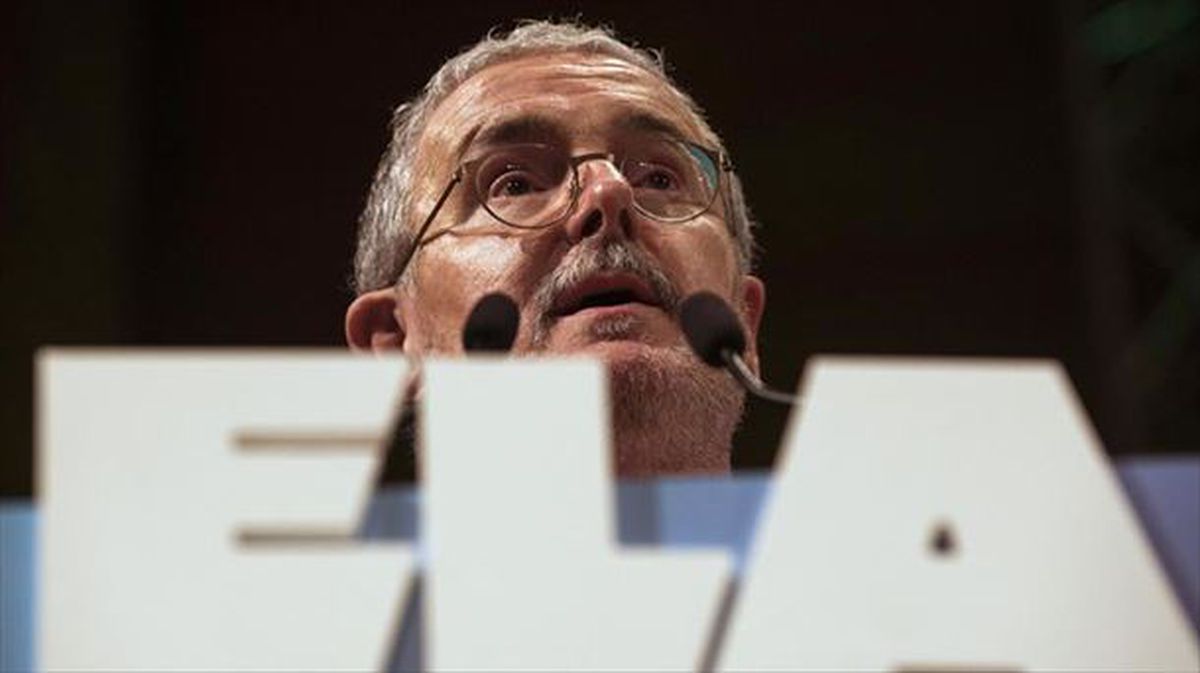 El secretario general de ELA, Adolfo 'Txiki' Muñoz. Foto: EFE