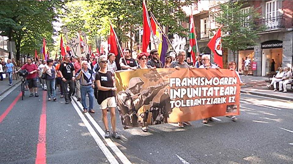 La marcha ha recorrido las calles de Bilbao. Foto: EiTB