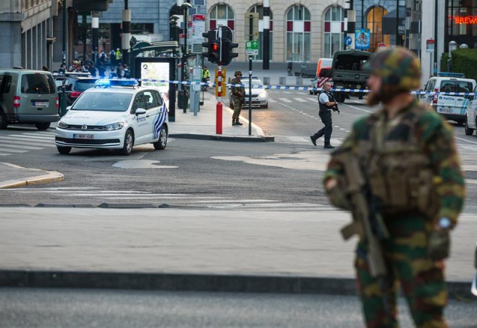 Lugar donde ha ocurrido el incidente en Bruselas. Foto: EiTB