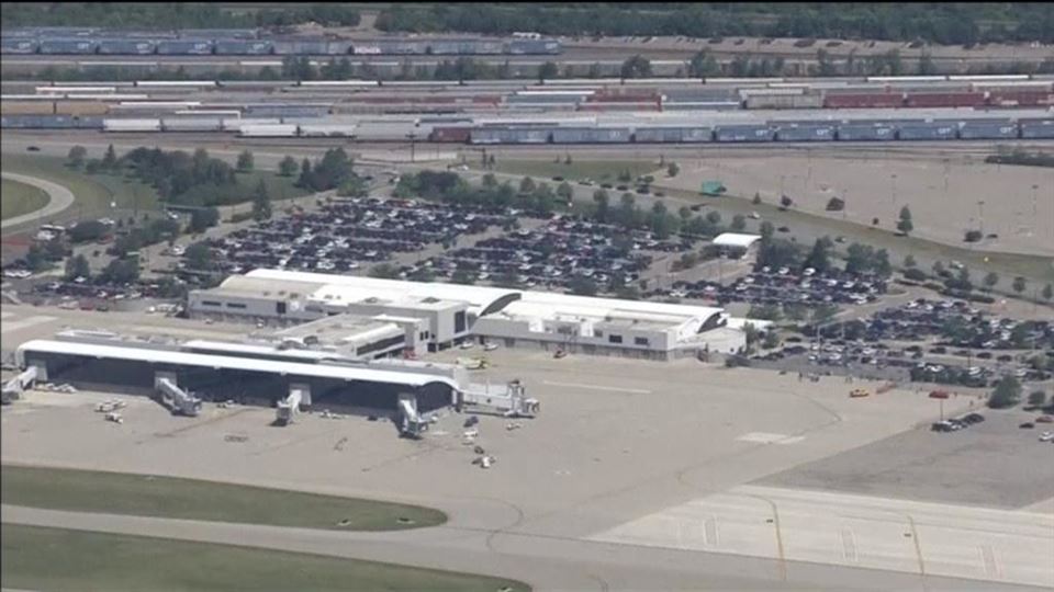 Vista del aeropuerto de Michigan. Foto: EiTB