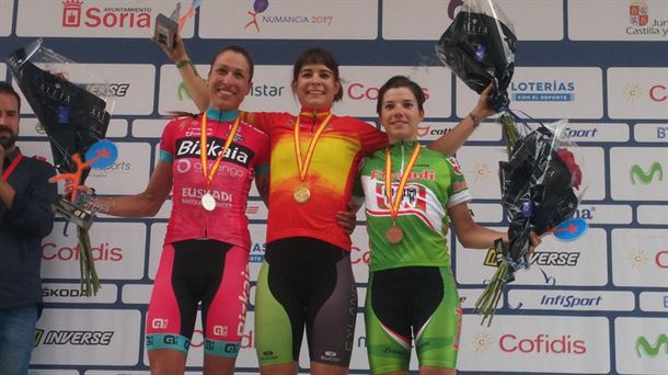 El podium femenino en Soria / RFEC.