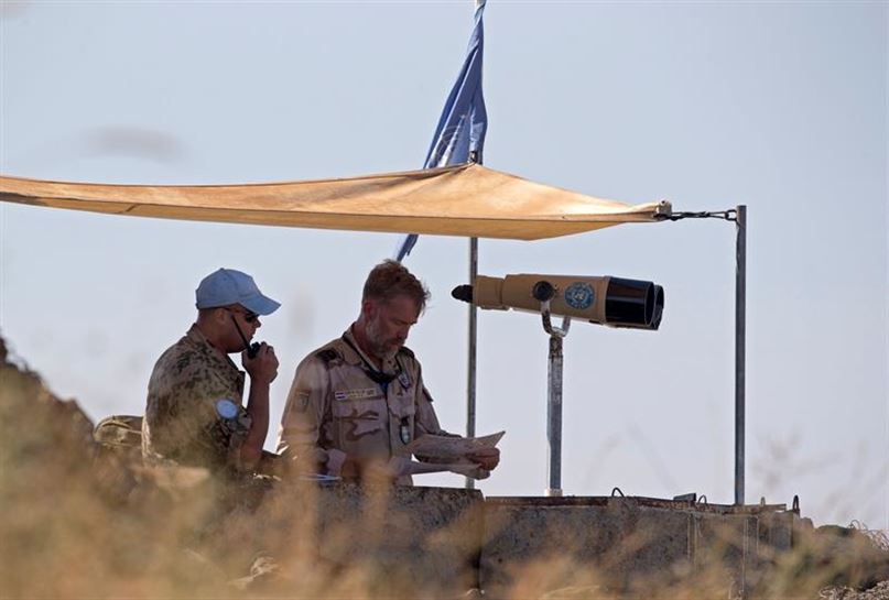 Soldados de la ONU en Siria. Foto: EFE