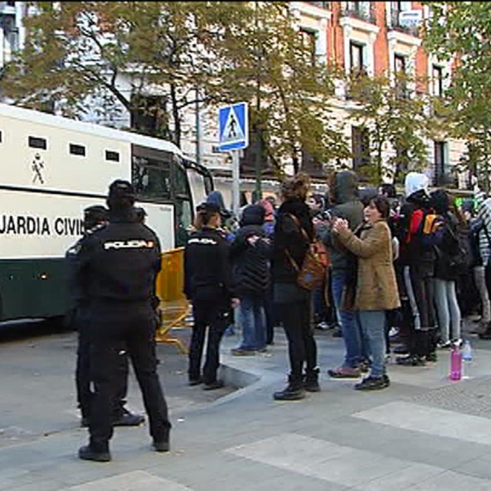 Concentración celebrada en Pamplona. EFE