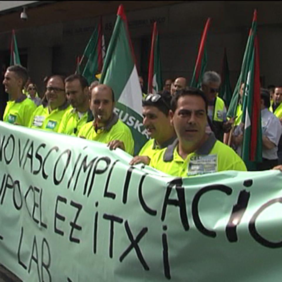 Los trabajadores de Cel piden 'implicación' al Gobierno Vasco