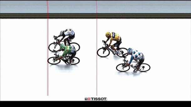 Froome-Urán foto finish