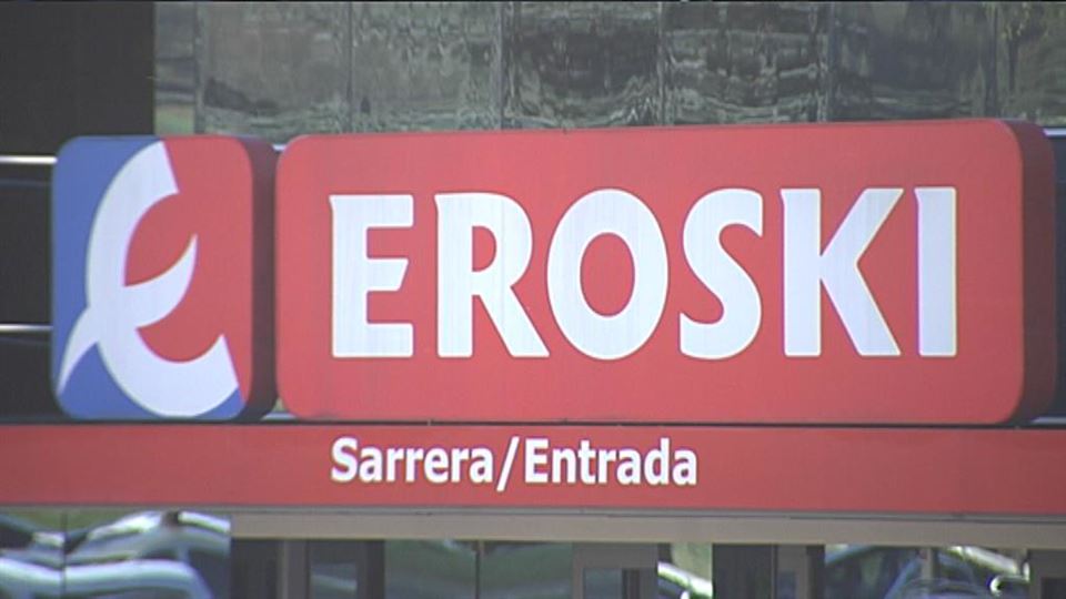 Eroski. Imagen de un vídeo de archivo de ETB. 