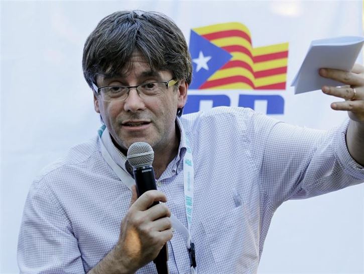 Carles Puigdemont ha participado en la escuela de verano de la JNC, las juventudes del PDeCAT. EFE