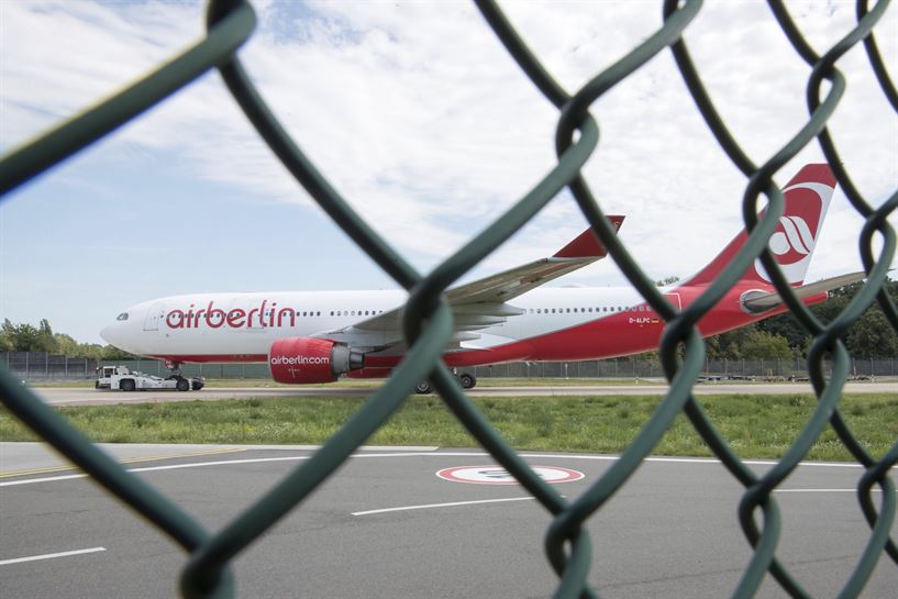 Air Berlin se ha declarado insolvente este martes. Foto: EFE.
