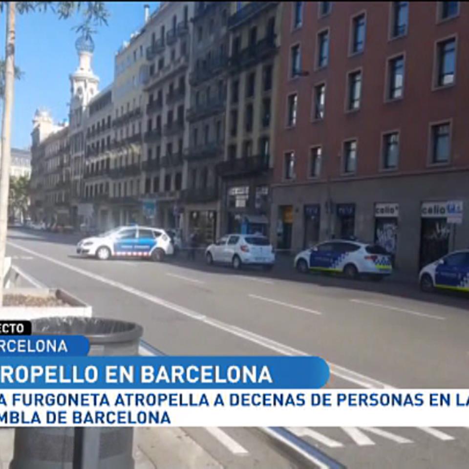 Atropello en Las Ramblas de Barcelona