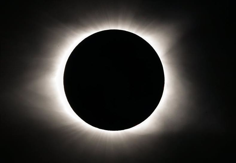 Eclipse solar de 2017, desde EE. UU. Foto: EFE