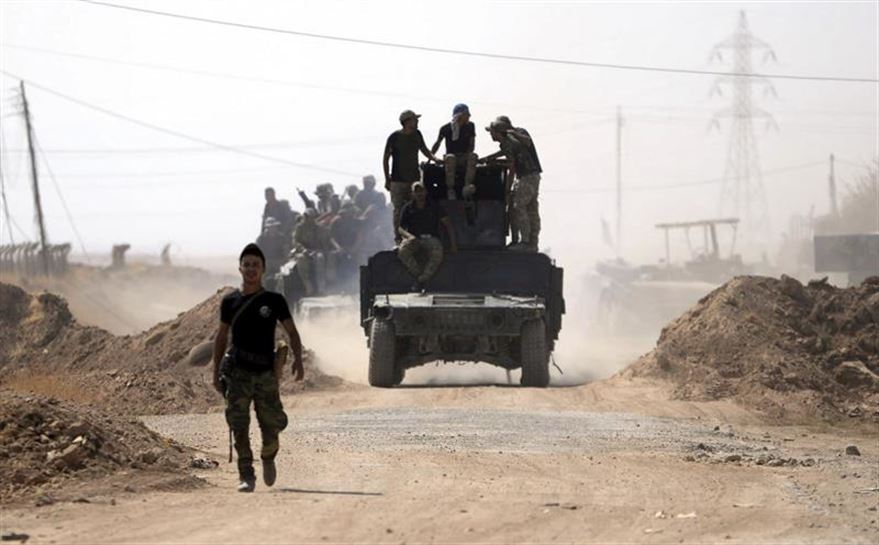 Integrantes del ejército iraquí en pleno avance. Foto: EFE