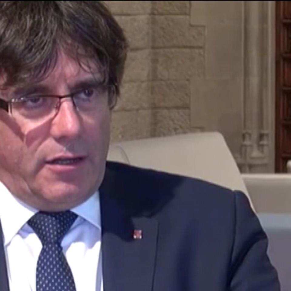 Carles Puigdemont Generalitateko presidentea. Argazkia: EFE