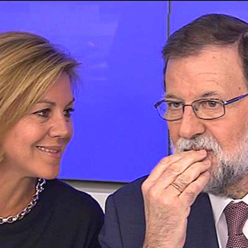 Mariano Rajoy, PPren Zuzendaritza Batzordearen gaurko bileran. 