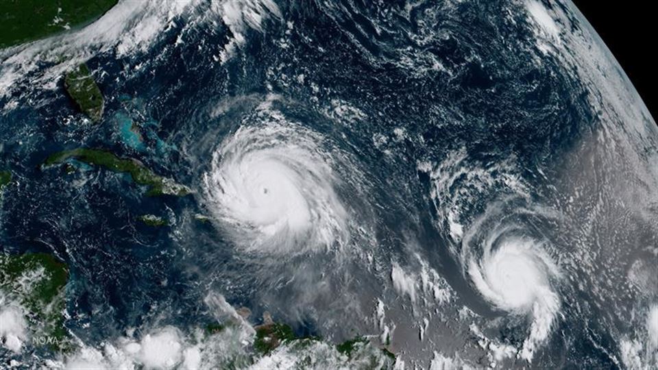 Irma urakana GOES-16 satelitetik ikusita. Argazkia: EFE