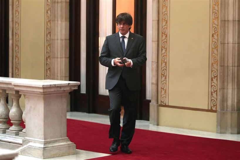 Puigdemont, Generalitateko presidentea. Argazkia: EFE