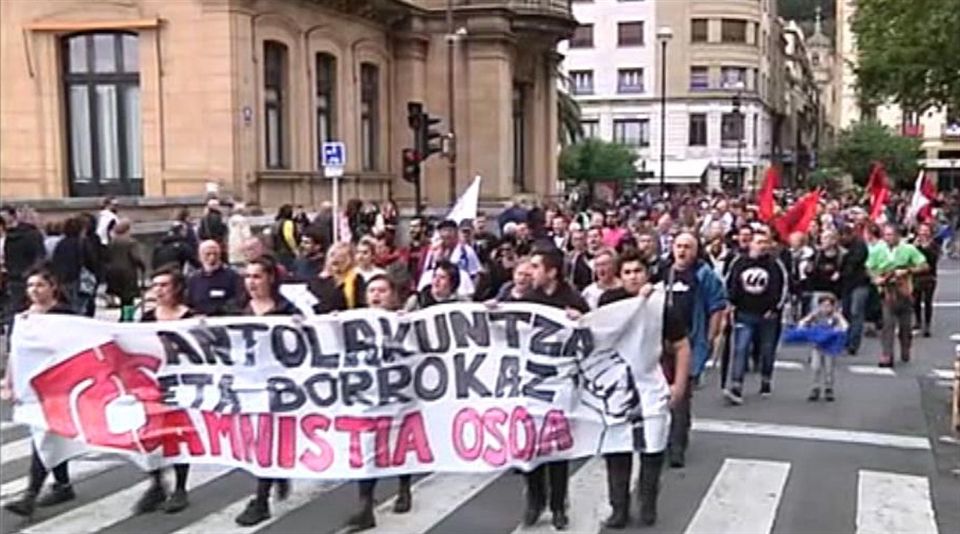 Manifestación de ATA en San Sebastián. EiTB