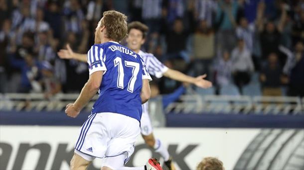 Realak aise irabazi zion Rosenborgi multzoko joaneko partidan. Argazkia: EFE