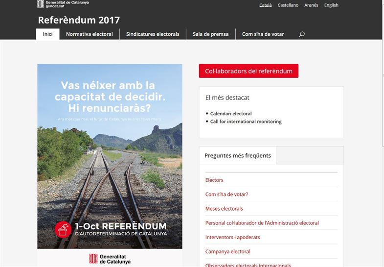 erreferendumaren weba katalinia cataluña web 