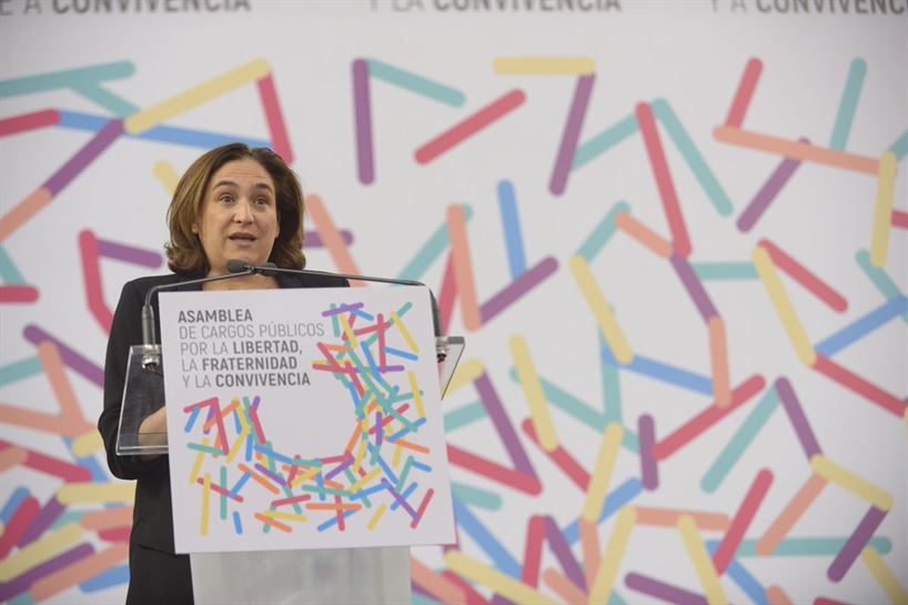 Ada Colau, alcaldesa de Barcelona. Foto: @ahorapodemos (Twitter)
