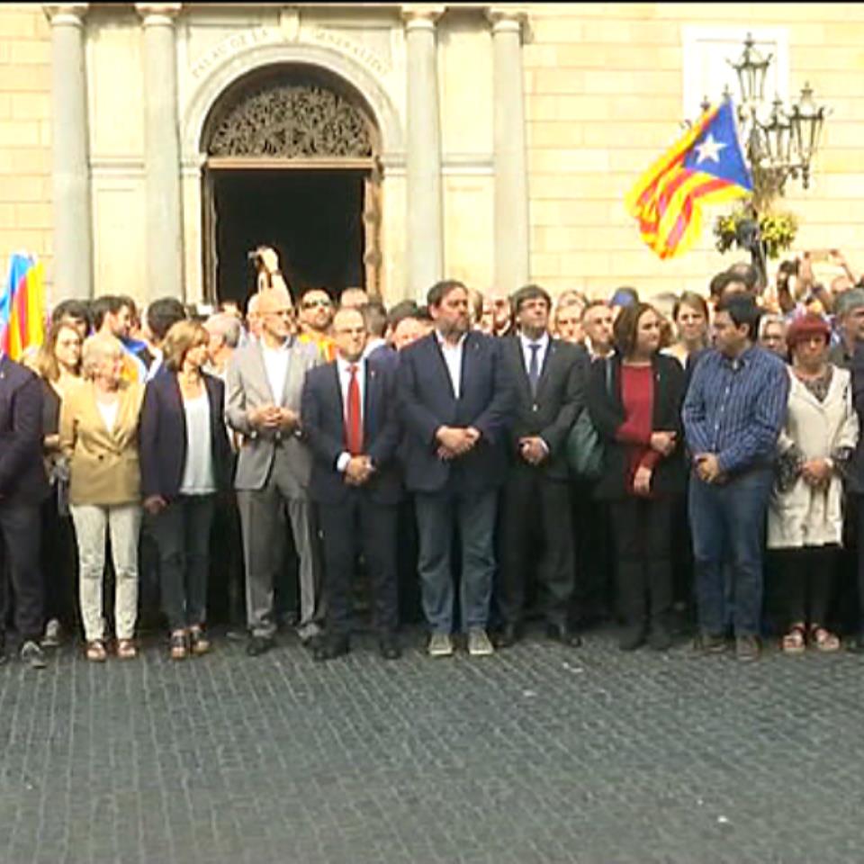 Concentración ante el Palau de la Generalitat