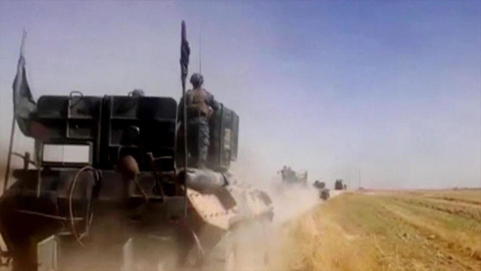 Tanques en la toma de Hawiya al Estado Islámico