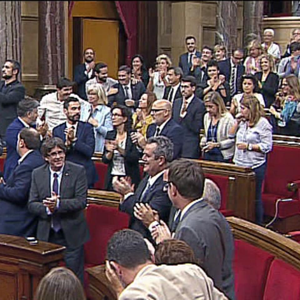 Carles Puigdemont, urriaren 1eko irudi batean. Argazkia: EFE. 