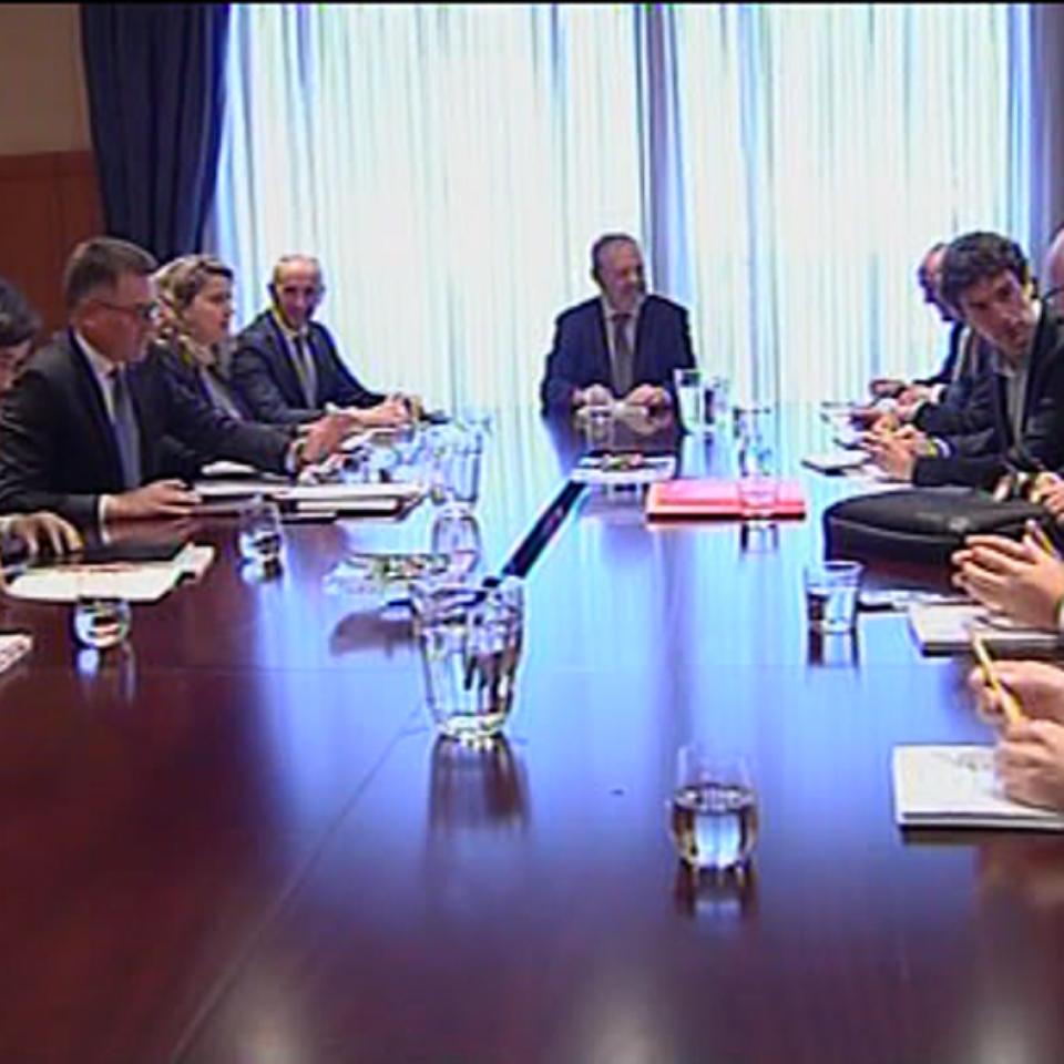 Imagen de archivo de una reunión anterior del Consejo Vasco de Finanzas. Foto: EFE.