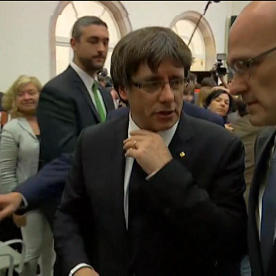 Vídeo: Puigdemont multiplica sus reuniones con los consejeros del Govern