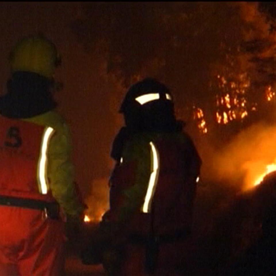82 incendios se registran en Galicia, a las 8:00 horas del martes. Foto: EFE. 