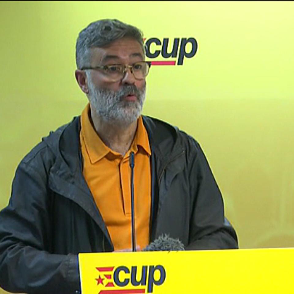 El diputado de la CUP, Carles Riera. Foto: EFE