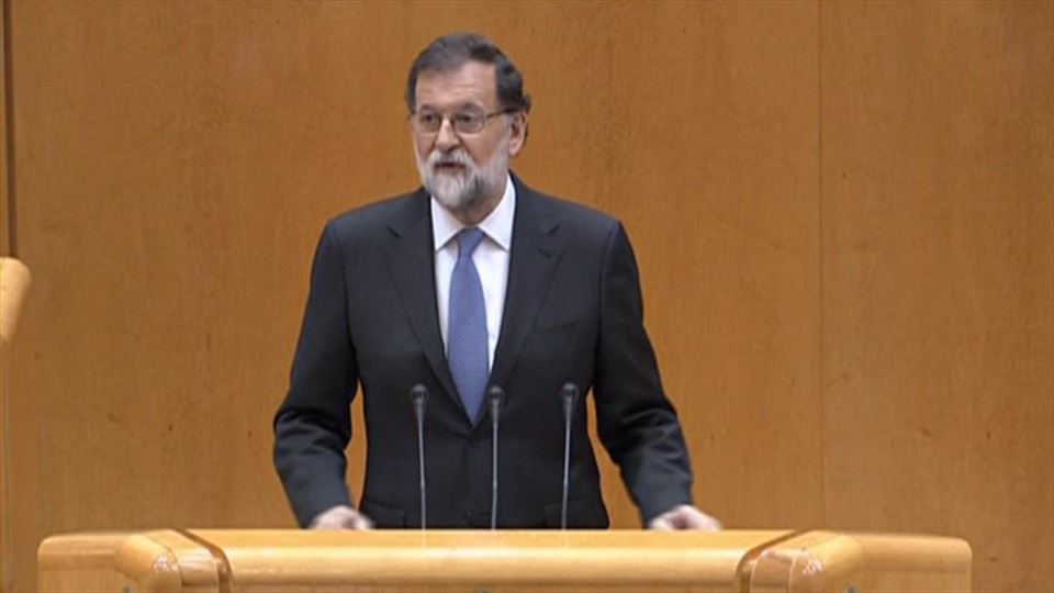 Rajoy: 'Ez dago beste aukerarik, 155.a aplikatu behar da'