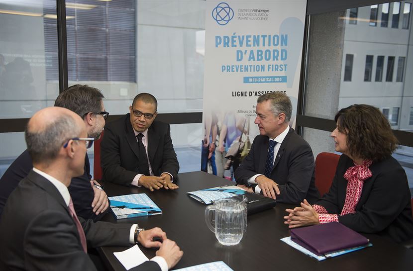 Urkullu se reúne con David Heurtel, ministro de Inmigración, Diversidad e Inclusión / Irekia.