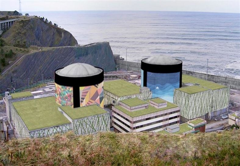 Así sería la piscifactoría de la central nuclear de Lemoiz. Foto: Gobierno Vasco