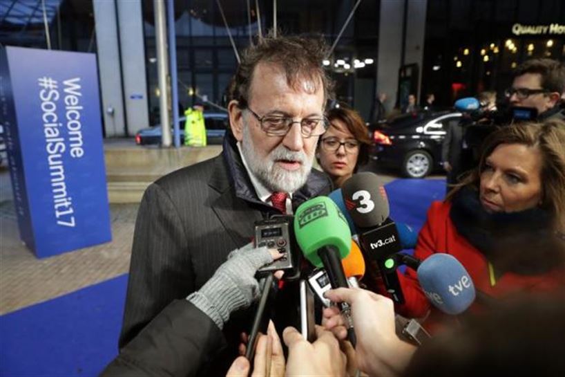 Mariano Rajoy Espainiako Gobernuko presidentea Göteborgeko (Suedia) goi-bileran. Argazkia: EFE