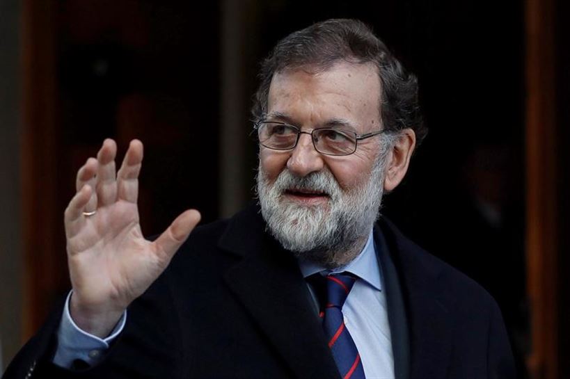 Mariano Rajoy saluda en el Congreso de los Diputados