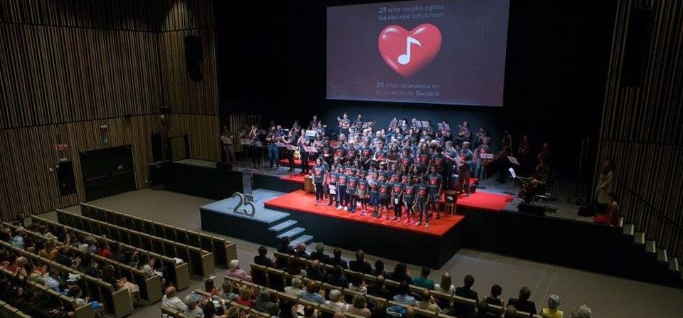 Un concierto de la escuela municipal de música de Vitoria Luis Aramburu. Foto: Facebook