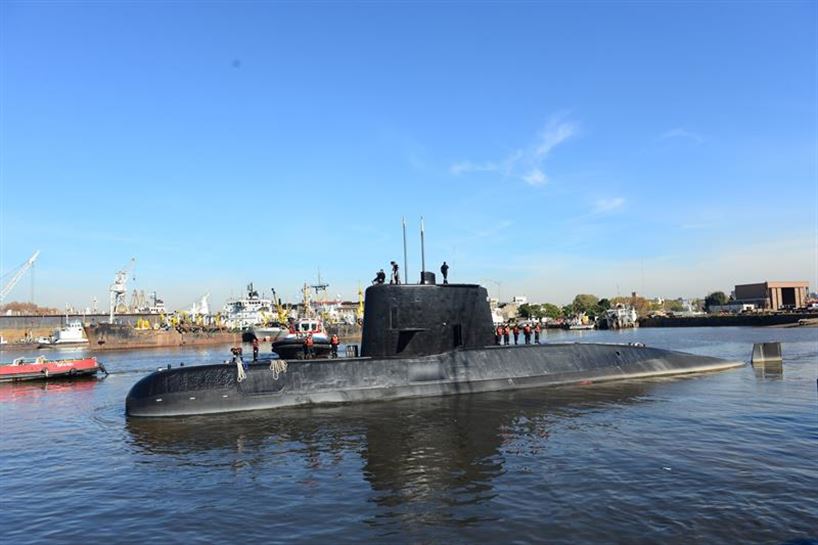 El submarino Ara San Juan. Foto de archivo: EFE