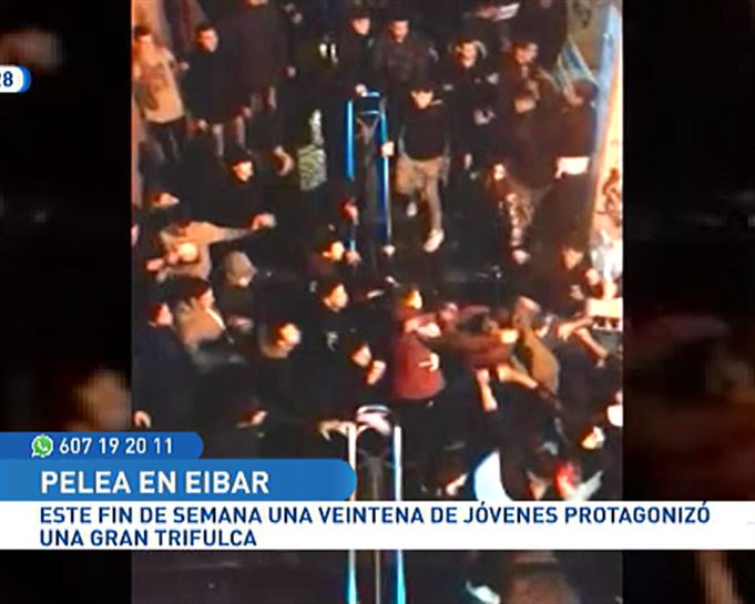 Los vecinos de Eibar denuncian molestias tras una gran pelea
