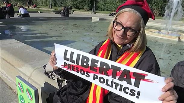Concentración para pedir la libertad de los presos políticos catalanes
