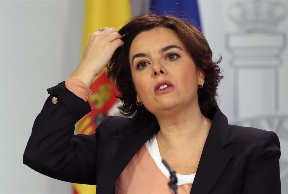 Soraya Saenz de Santamaria Espainiako Gobernuaren presidenteordea. Argazkia: Efe