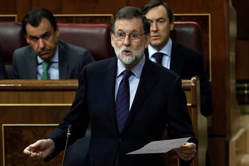 Mariano Rajoy, Gobernuari Kongesuan gaur egindako Kontrol saioan. 
