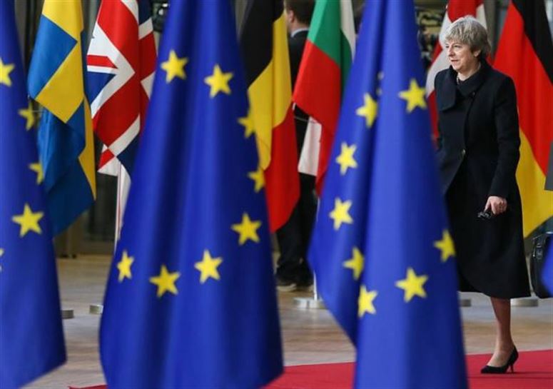 Theresa May Erresuma Batuko lehen ministroa Bruselan. Argazkia: EFE